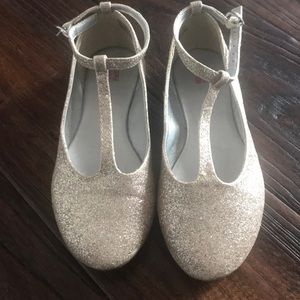 Toddler girls sparkly flats, size 11